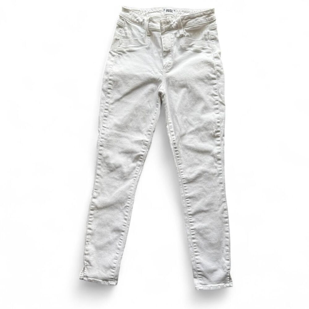 PAIGE Women's White Jeans | Bright White | Size 27 | Excellent Condition
